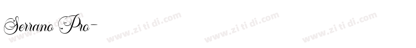 Serrano Pro字体转换